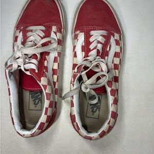 Vans Red Checkered Sneakers